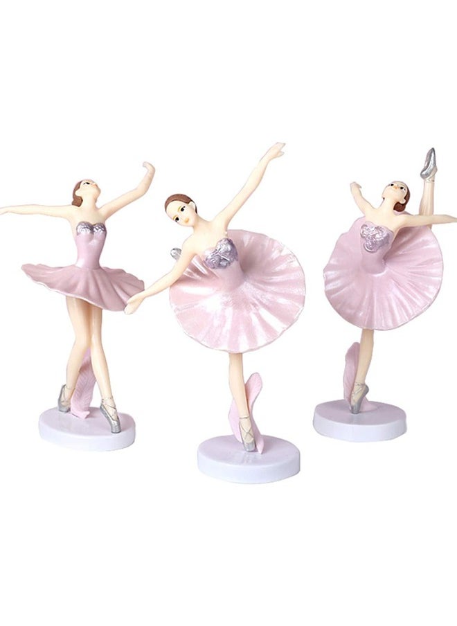 3 Pcs Pink Dancing Ballerina Girl Figurine, Miniature Ballerina Girl Figure Collection Playset Doll Toy, Ballerina Girl Cake Topper, Ballerina Girl Plant Pot Craft Dollhouse Cake Decoration - pzsku/Z7BBA5DE0BBB2091D7121Z/45/_/1731397754/dedf9c15-bcd5-4983-9554-b547034ef11d