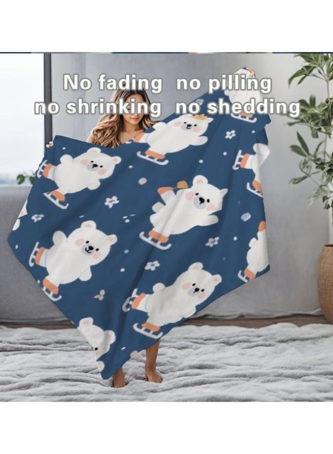 عام بطانية رقيقة من الفانيلا الكرتونية للأطفال والرضع (دافئة ومريحة، ومناسبة للنوم والألعاب) 70 سم * 100 سم - Image 4