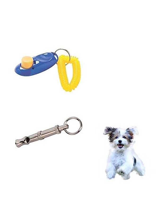 Generic Pet Training Clicker And Whistle For Dog, Cat, Kitten, Puppy, Birds (Multicolour)  - Image 1