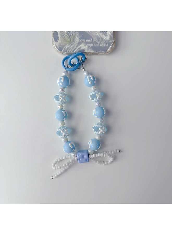 NIBEMINENT Phone Charm/ Chain Strap for Women Girls, Cute Cartoon Cell Phone Case Lanyard Wrist Strap