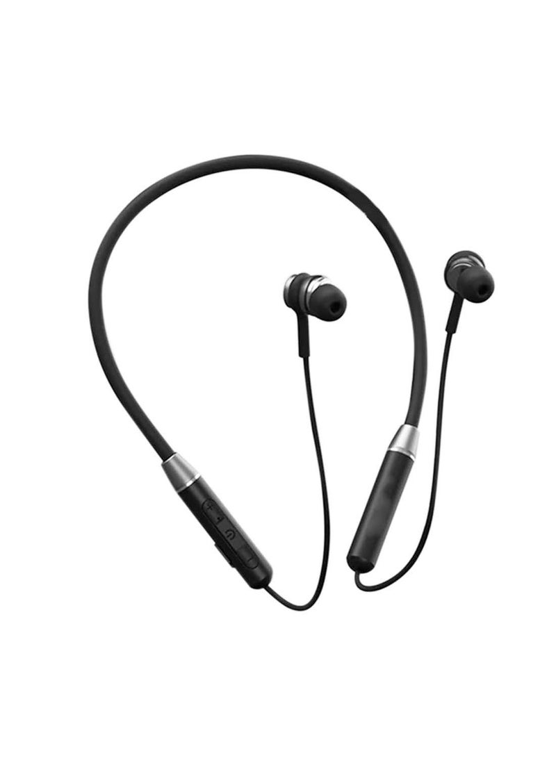 CHAPPELINE BL-07 Headphones Wireless Bluetooth Neckband Wireless Headsets for Sport Built-in Microphone, 100 H Playtime Semi-in-Ear Earbuds for Running, Workout, Gym - Black - Image 1