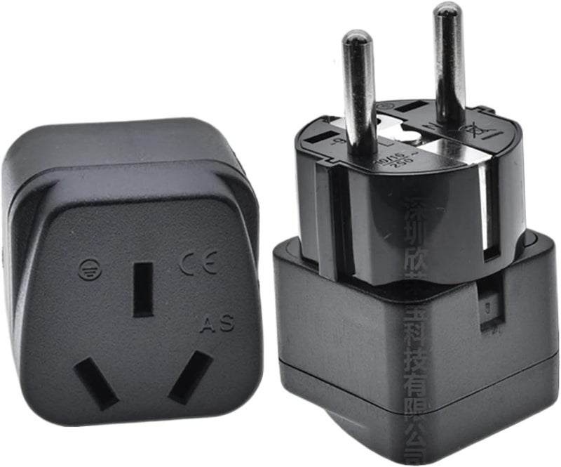 Power adapter, grounded plug - E/F type outlet(WK-9 white) - Image 2