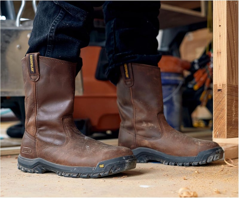CAT Men's Drawbar Steel Toe Work Boots - Image 2