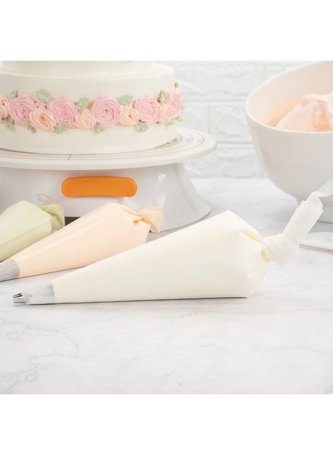 Restaurantware Pastry Tek 16 x 8.9 Inch Piping Bags, 2 Reusable Icing Bags - Durable, White Silicone Pastry Bags, Anti Burst, Decorate Cakes, Cupcakes, Macarons, Or Cookies - Image 3