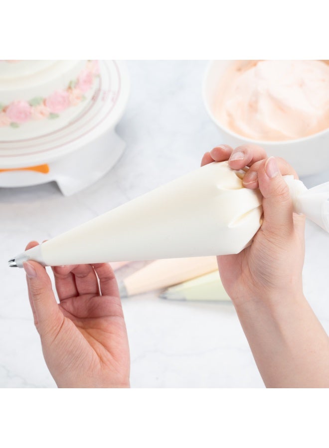 Restaurantware Pastry Tek 16 x 8.9 Inch Piping Bags, 2 Reusable Icing Bags - Durable, White Silicone Pastry Bags, Anti Burst, Decorate Cakes, Cupcakes, Macarons, Or Cookies - Image 5