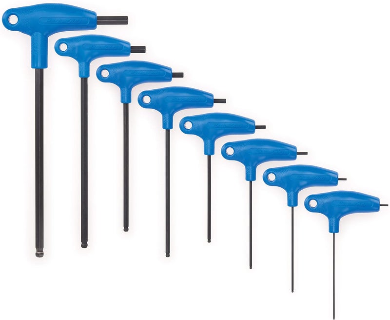 Park Tool PH-1.2 P-Handled Hex Wrench Set with Holder - 8 Piece Set in Blue - Image 3