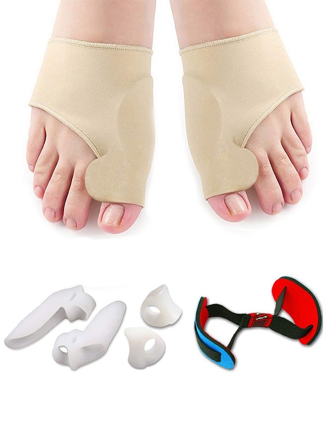 7Pcs Bunion Corrector Set, Bunion Pain Relief Protector Sleeves Kit, Relief Pain in Hallux Valgus, Big Toe Spacer Separators Brace Straighteners Splint 1 - Image 1