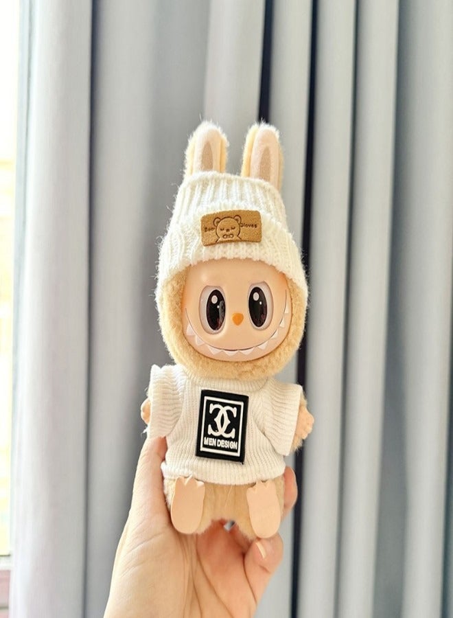 Labubu Doll Clothes Set for 17cm Hanging Plush Figures, Interchangeable Outfits for First and Second Generation Vinyl Collectible Dolls, Durable and Stylish Accessories for Creative Play - Image 1