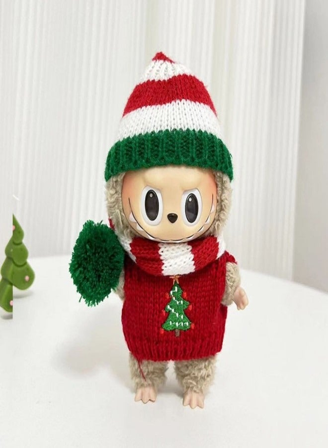 Labubu Doll Clothes Set for 17cm Hanging Plush Figures, Interchangeable Outfits for First and Second Generation Vinyl Collectible Dolls, Durable and Stylish Accessories for Creative Play - Image 2