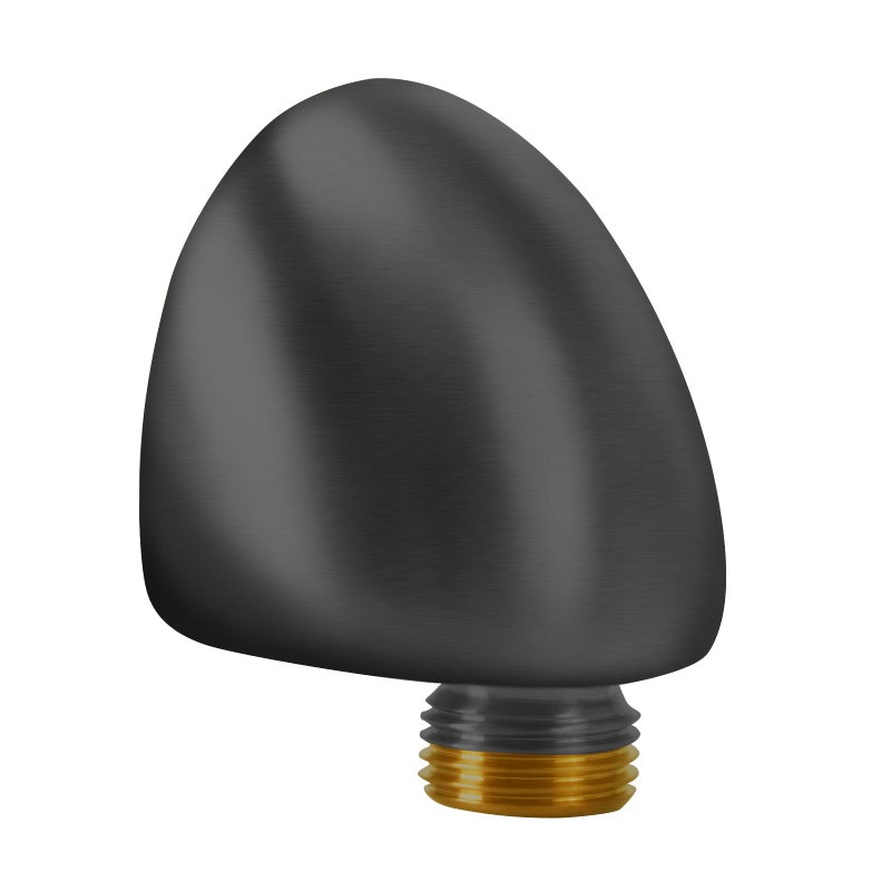 DEHEHUIY 50560BL Wall Supply Elbow For Hand Shower Elbow AdapterWater Supply Elbow For Hand ShowerWallMount Supply Wall Elbow For Hand Held Shower Elbow AdapterMatte Black - Image 2