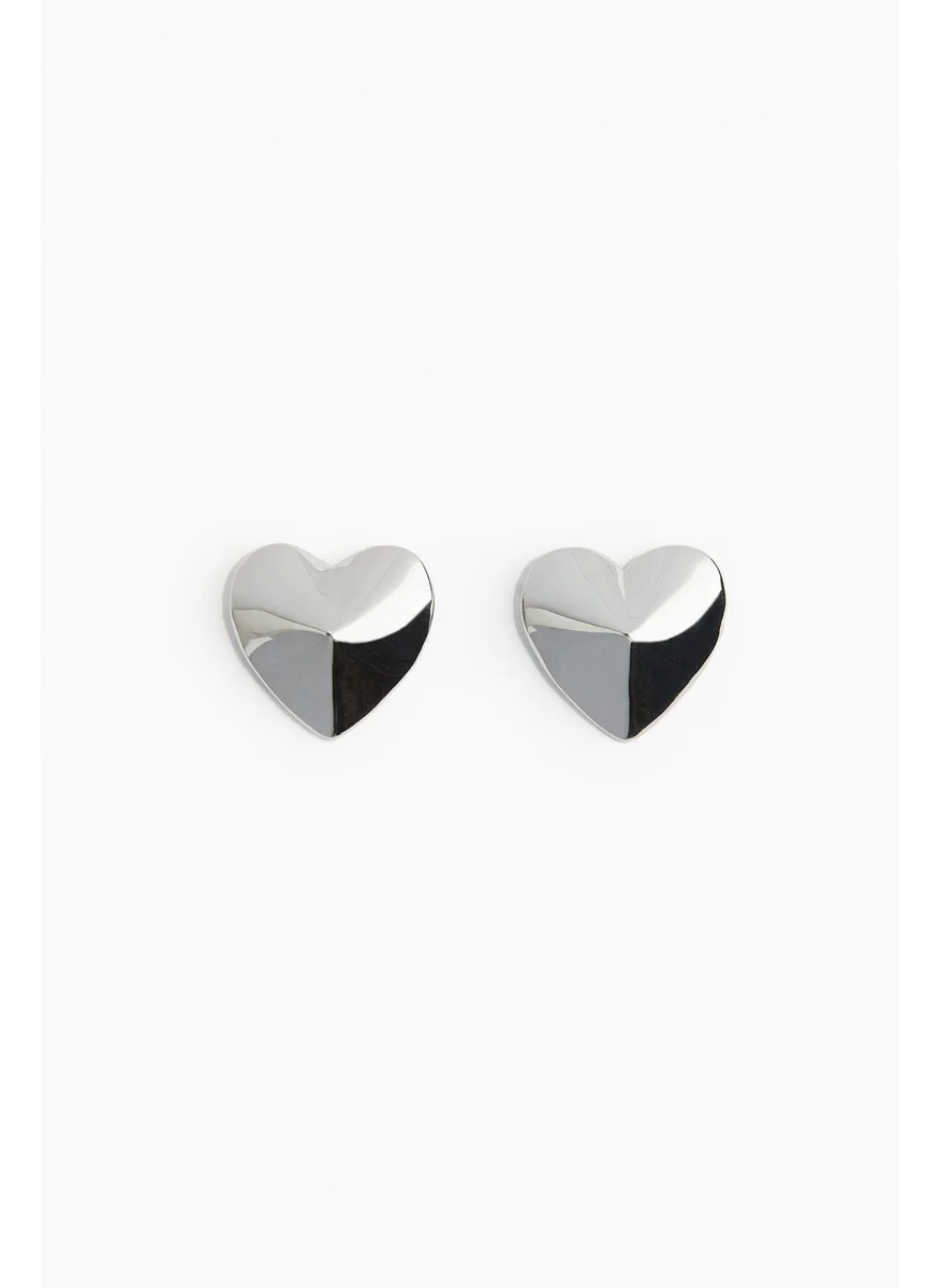 اتش اند ام Heart-Shaped Stud Earrings