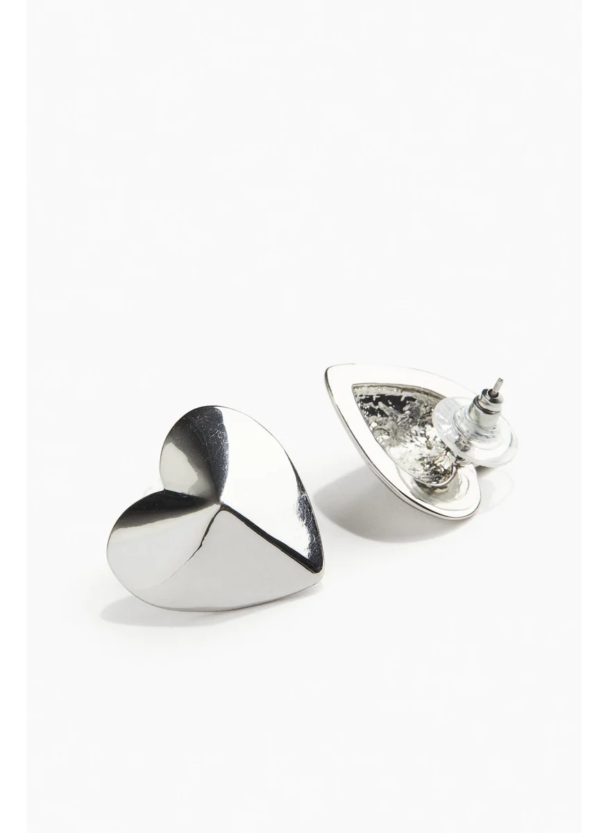 اتش اند ام Heart-Shaped Stud Earrings