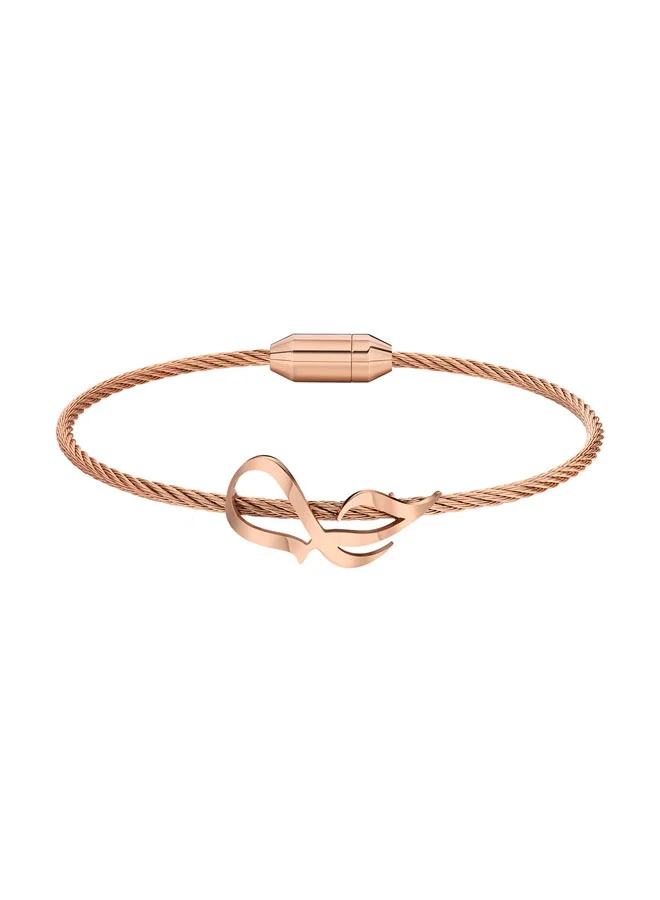 CERRUTI 1881 Ladies Bracelet Pink Feminine and Elegant Design, Chain Detailed