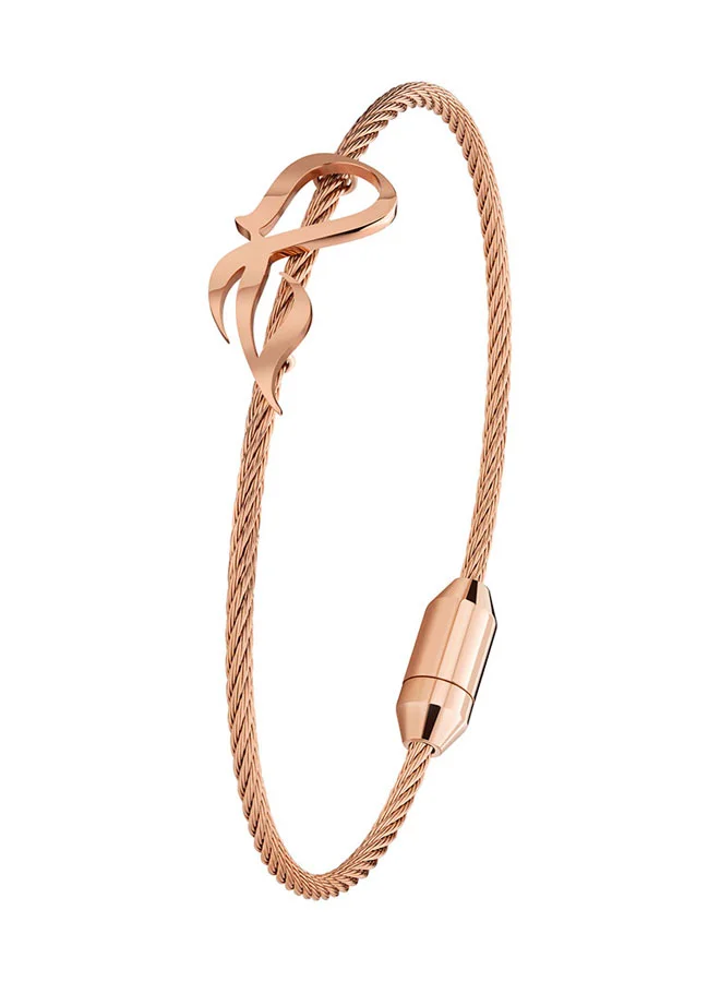 CERRUTI 1881 Ladies Bracelet Pink Feminine and Elegant Design, Chain Detailed