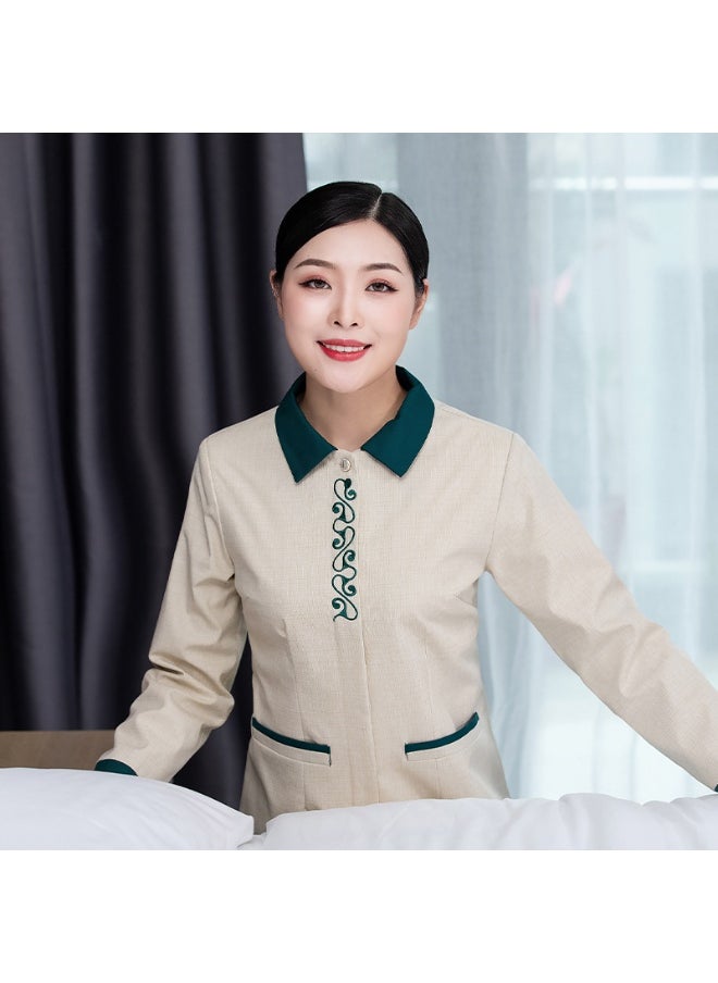 KUYING New Summer Cleaner Work Clothes 