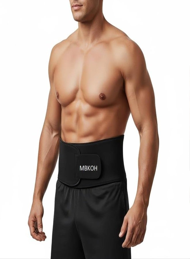 MBKOH Waist Belt Made of Neoprene for Women & Men for Tummy Exercise. Black - Image 1