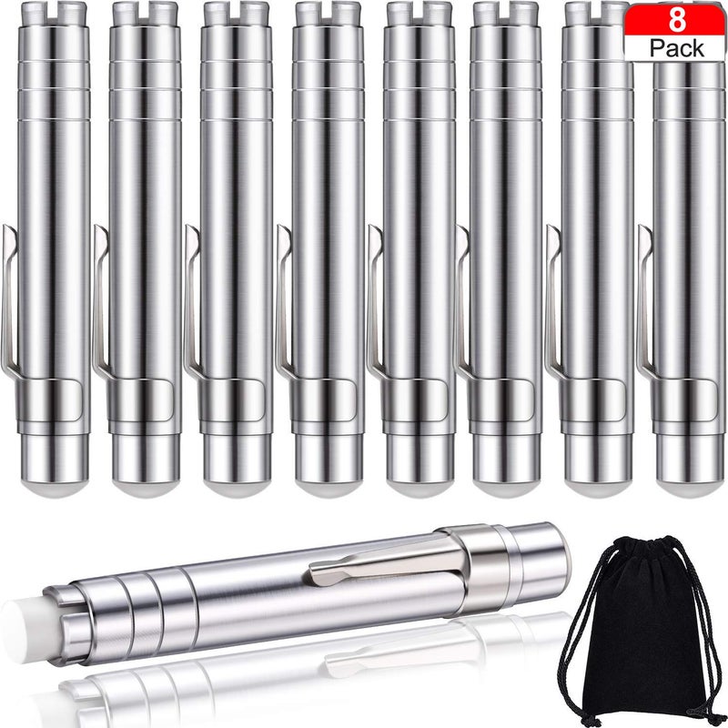 Boao 8 Pcs Aluminum Alloy Chalk Holder with Storage Bag Teachers Clip Unbroken Chalk Holder Keeper for Teachers Childrens Painting and Writing - Image 2