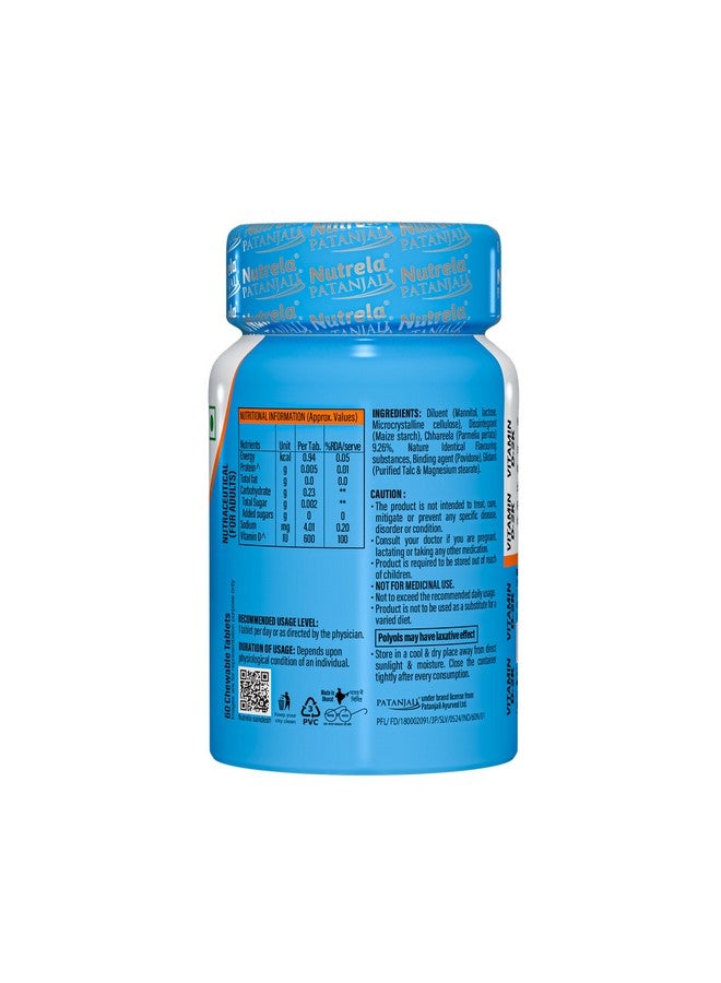 NUTRELA PATANJALI VIT D2K NATURAL TAB- VANILLA, Pack of 60 tabs - Image 4