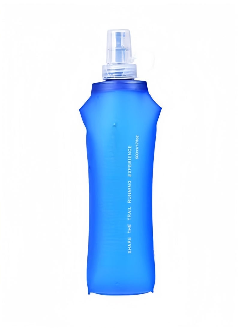 Halamodo TPU Soft Folding Water Bottles,BPA-Free Collapsible Lightweight Flask for Hydration Pack, Ideal for Outdoor Sports Running Hiking Cycling Climbing - Image 1