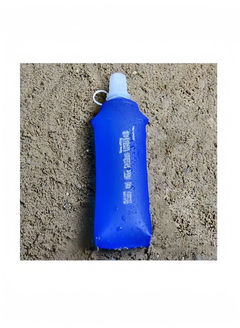 Halamodo TPU Soft Folding Water Bottles,BPA-Free Collapsible Lightweight Flask for Hydration Pack, Ideal for Outdoor Sports Running Hiking Cycling Climbing - Image 2