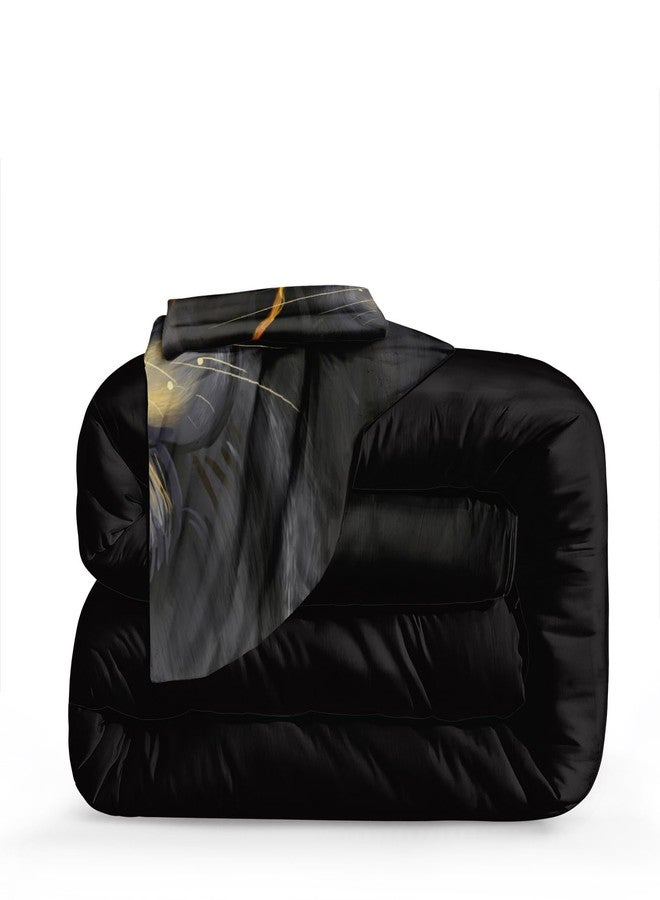 Bedding_Dreamer طقم لحاف ملكي بنقشة الأسد من جولد لاين - لحاف واحد، غطاءان للوسائد، غطاء وسادة واحد (Lion02) - Image 5