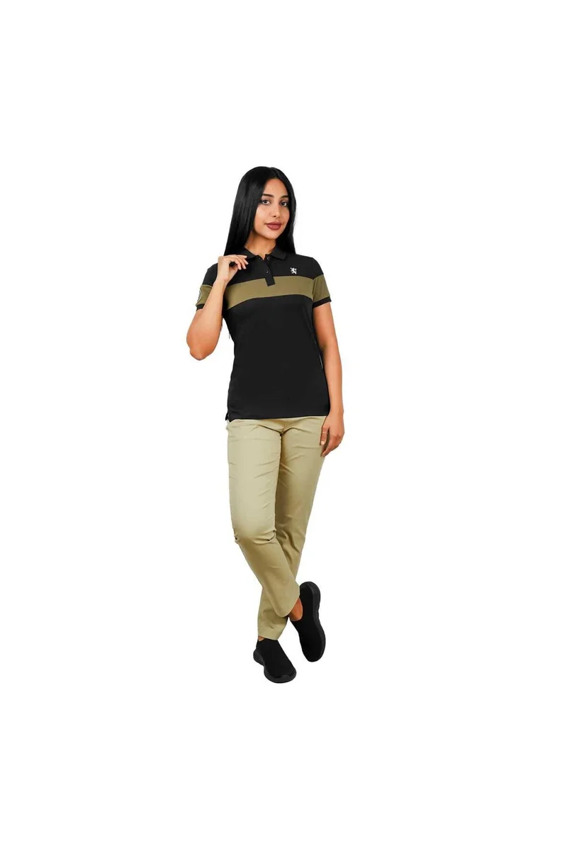 GIORDANO Black Polo Shirt for Women