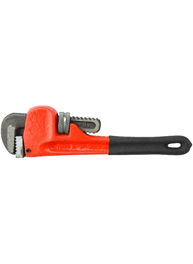 KADRIS Heavy-Duty Straight Pipe Wrench, 8 inch Plumbing, Orange Black, 203mm  - Image 4