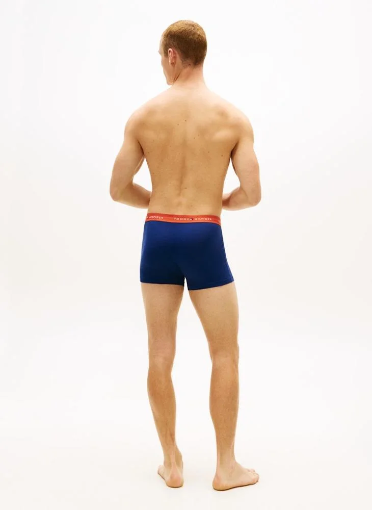 Tommy Hilfiger  3-Pack Signature Repeat Logo Waistband Trunks for Men | Best Price UAE