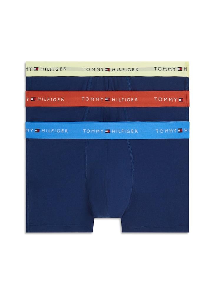 TOMMY HILFIGER 3-Pack Signature Repeat Logo Waistband Trunks - Image 1