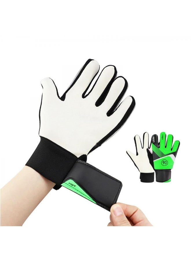 Alissa Kid's Goalkeeper Gloves Finger Protection Latex Soccer Goalie Gloves Teenagers Breathable Sports Gloves 15cm - Image 3