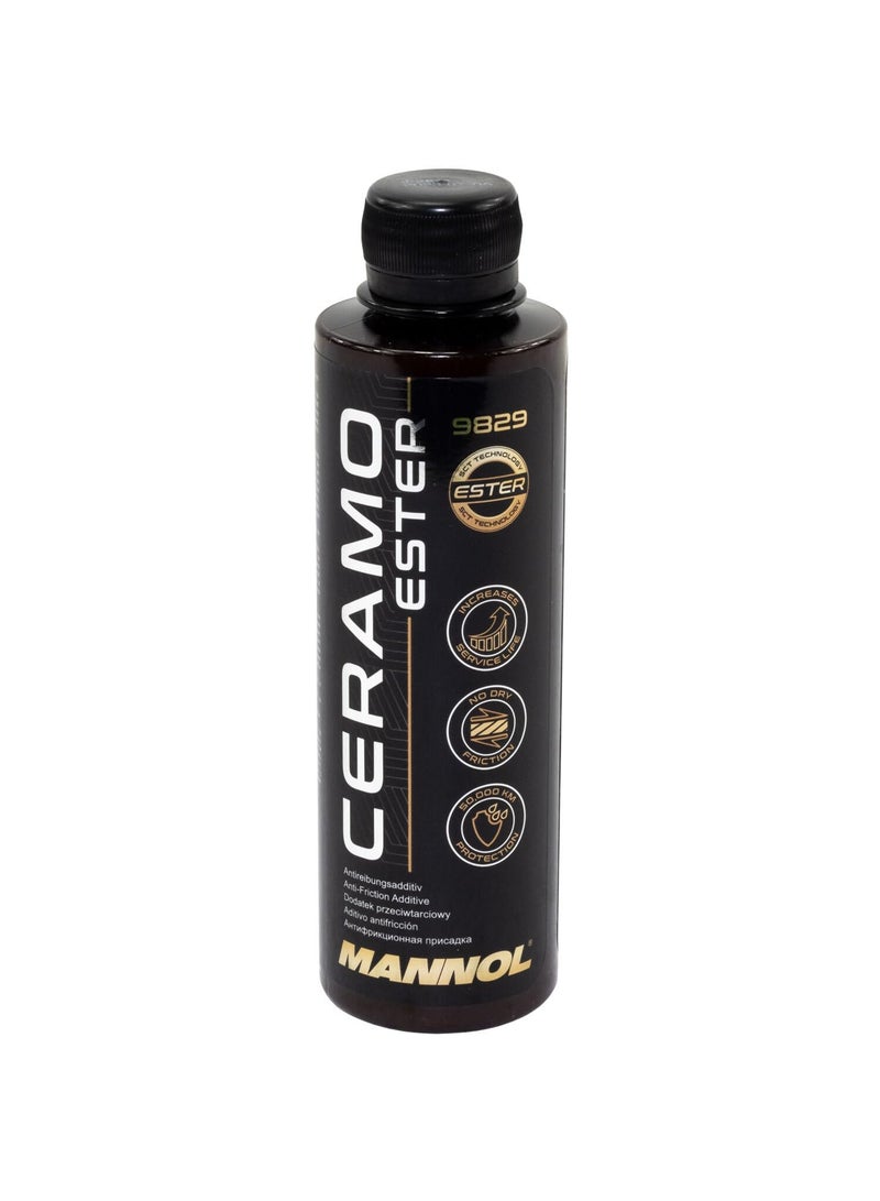 MANNOL Ceramo Ester 9829 (250 ML)|ENGINE PROTECTION ADDITIVE |Diesel and petrol|Four-stroke,two-stroke |Prevent deposits|Reduce fuel consumption|Engine noise - Image 1