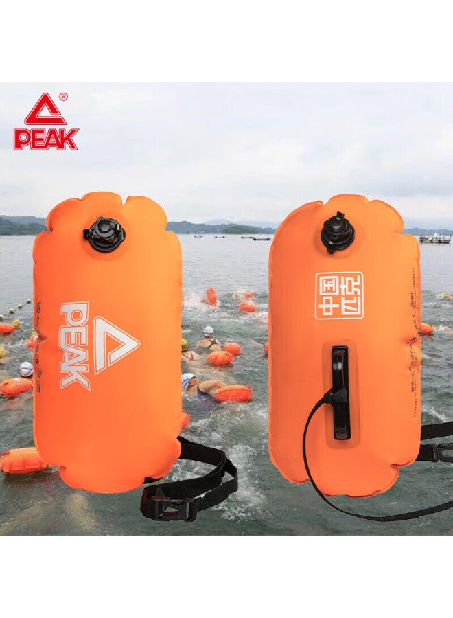 Peak Swimming Float With Dual Air Chambers, Swimming Bag, Raft, Swim Ring, Buoy Ball, 47*28cm - Image 1