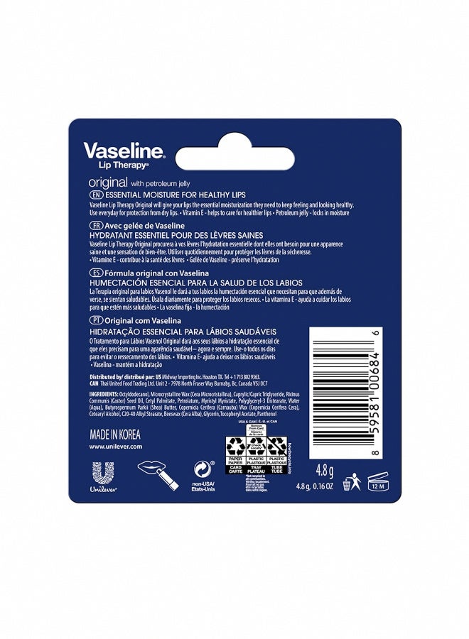Vaseline Lip Therapy original with petroleum jelly 4.8g - Image 3