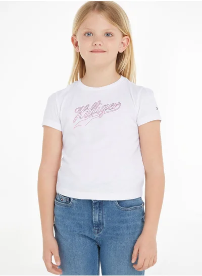TOMMY HILFIGER Kids Graphic Crew Neck Top