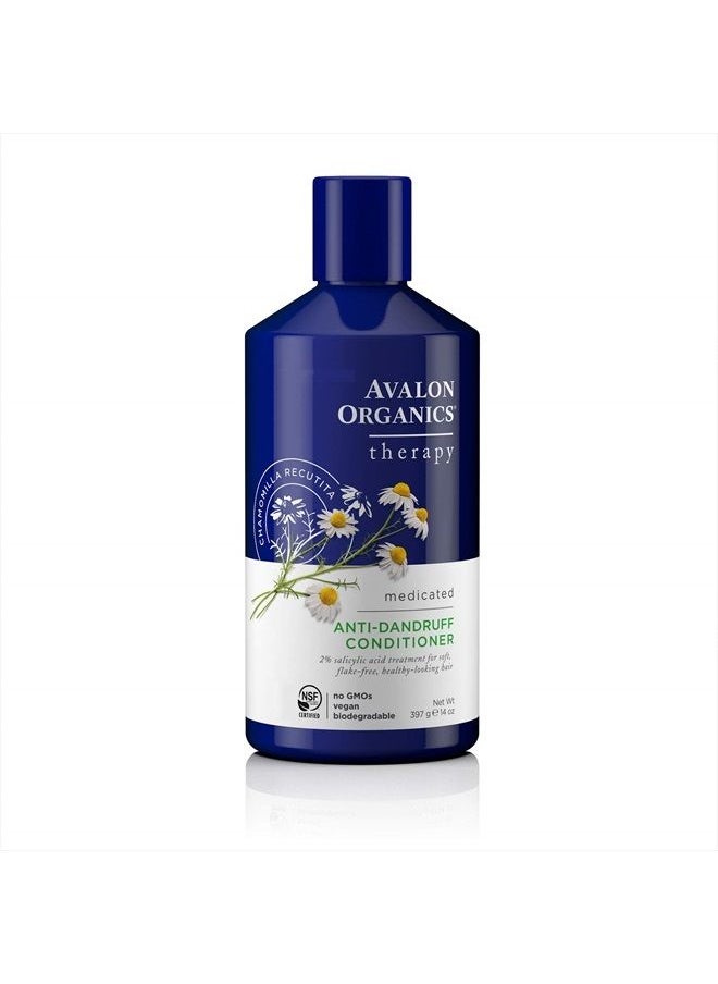 Avalon Organics Therapy Medicated Anti-Dandruff Conditioner, 14 Oz  - Image 1