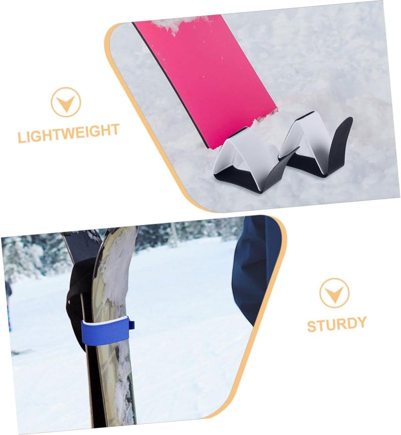 POPETPOP 6pcs Adjustable Ski Fastener Straps Durable Carrier Straps for Ski Poles Easy Installation Enhanced Foot Support for Winter Sports Activities - Image 2