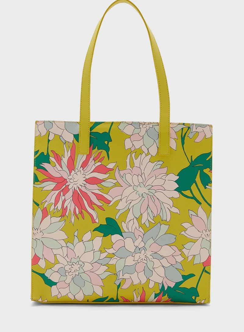 Ted Baker Floricn Floral Printed Large Icon Tote Bag