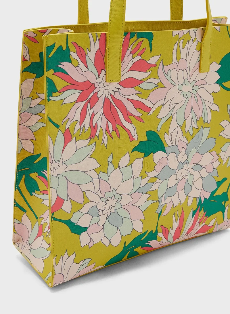 Ted Baker Floricn Floral Printed Large Icon Tote Bag