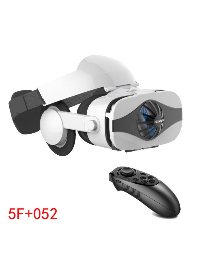 FIIT VR 5F 3D Glasses Mobile Phone Vr Virtual Reality Glasses Headset 3D Helmet Headset Version Radiator-Color:5F+052  - Image 1