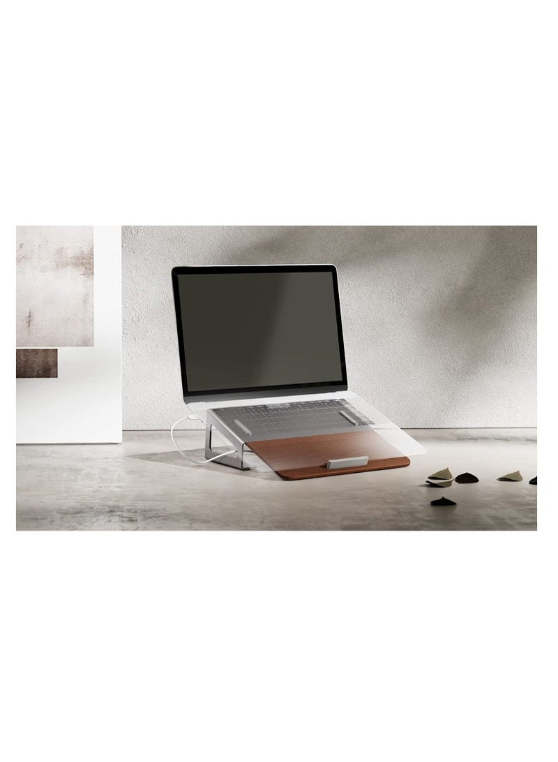 Navodesk Wooden Laptop Riser Stand Ergonomic Desk Accessory for Macbook & Notebook Universal Laptop Stand - Image 1