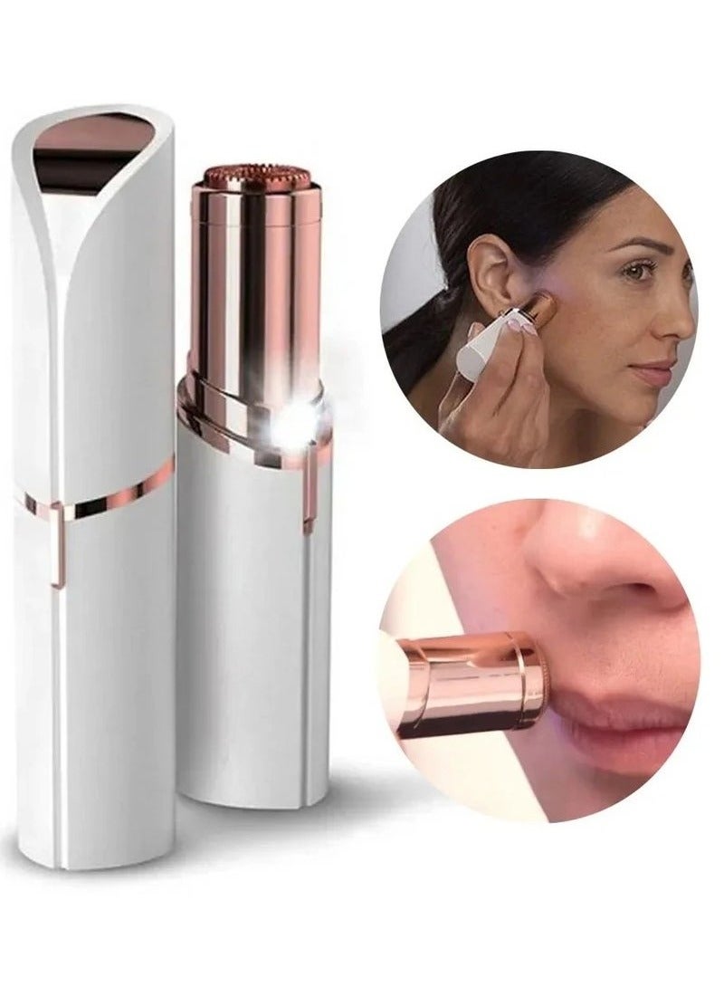 JAJEEK Facial Hair Remover for Women – Precision Eyebrow Trimmer, Rechargeable Lipstick Style Razor for Painless Facial Hair Removal, Ideal for Lips, Nose, Chin & Eyebrows – Portable and Compact, Gentle on Skin - Image 4