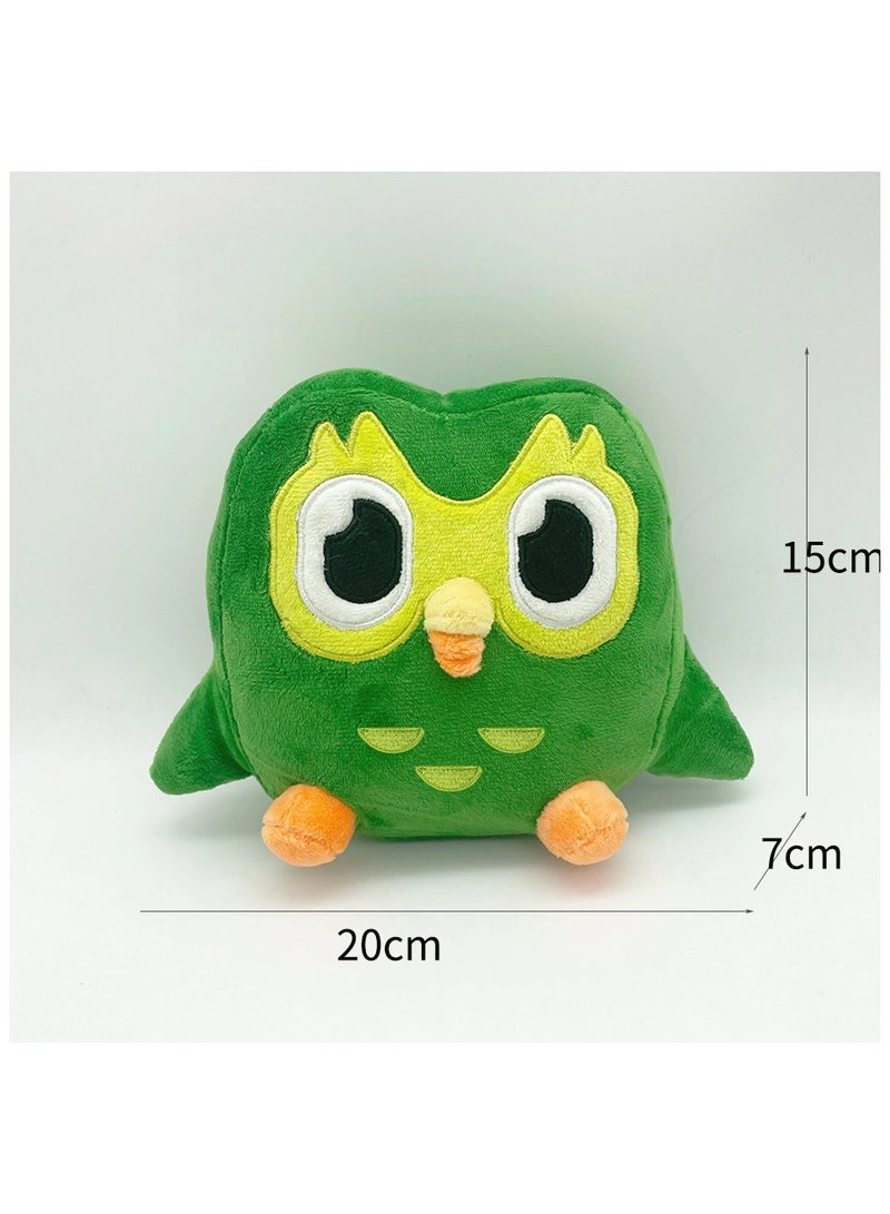 عام دمى دوولينغو البومة اللطيفة من القماش الناعم، لعبة أطفال دافئة يمكن استخدامها كزينة أنيقة للغرفة. - Image 2