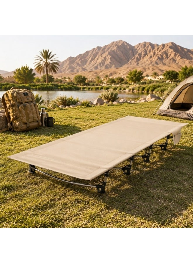Adventure Lab Ultralight Folding Tent Camping Cot Bed | Lightweight Aluminum Frame Portable Cot for Outdoor Travel, Hiking, and Base Camp | Compact Foldable Camping Bed up to 150 kg - Image 1