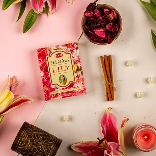 Hem Precious 5 Variant Assorted Dhoop Sticks Set | Bambooless & Charcoal-Free | Chandan, Gulab, Mogra, Lily & Musk Fragrances | Burns 25-30 Min | Approx. 55 Sticks | 60g Each - Image 3