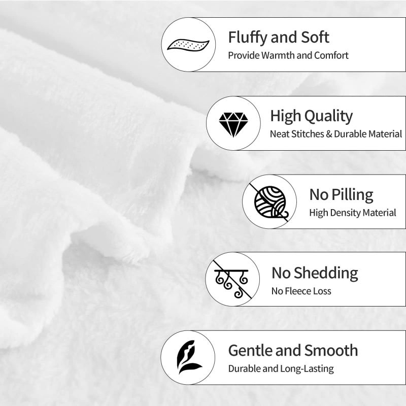 Zminciu Sun and Moon Blanket 50"x40" Inch Cozy Fluffy Plush Crescent Moon Blankets Celestial Blanket Soft Flannel Hippie Throw for Men Women Boys Girls Christmas Sofa Bed Couch - Image 3
