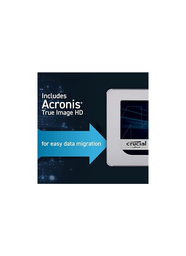 crucial - Crucial Mx500 250Gb 3D Nand Sata Internal Ssd 2.5 Inch - Image 1