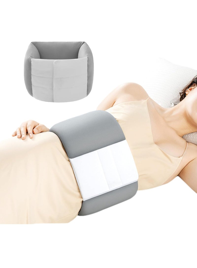XiuWoo Portable Fully Wrapped Lumbar Support Pillow, Back Support Pillow for Sleeping Lower Back, Sleeping Lumbar Cushion, Back Support Belt  - Image 1