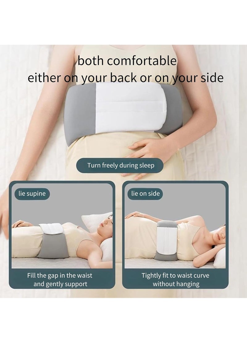 XiuWoo Portable Fully Wrapped Lumbar Support Pillow, Back Support Pillow for Sleeping Lower Back, Sleeping Lumbar Cushion, Back Support Belt  - Image 3