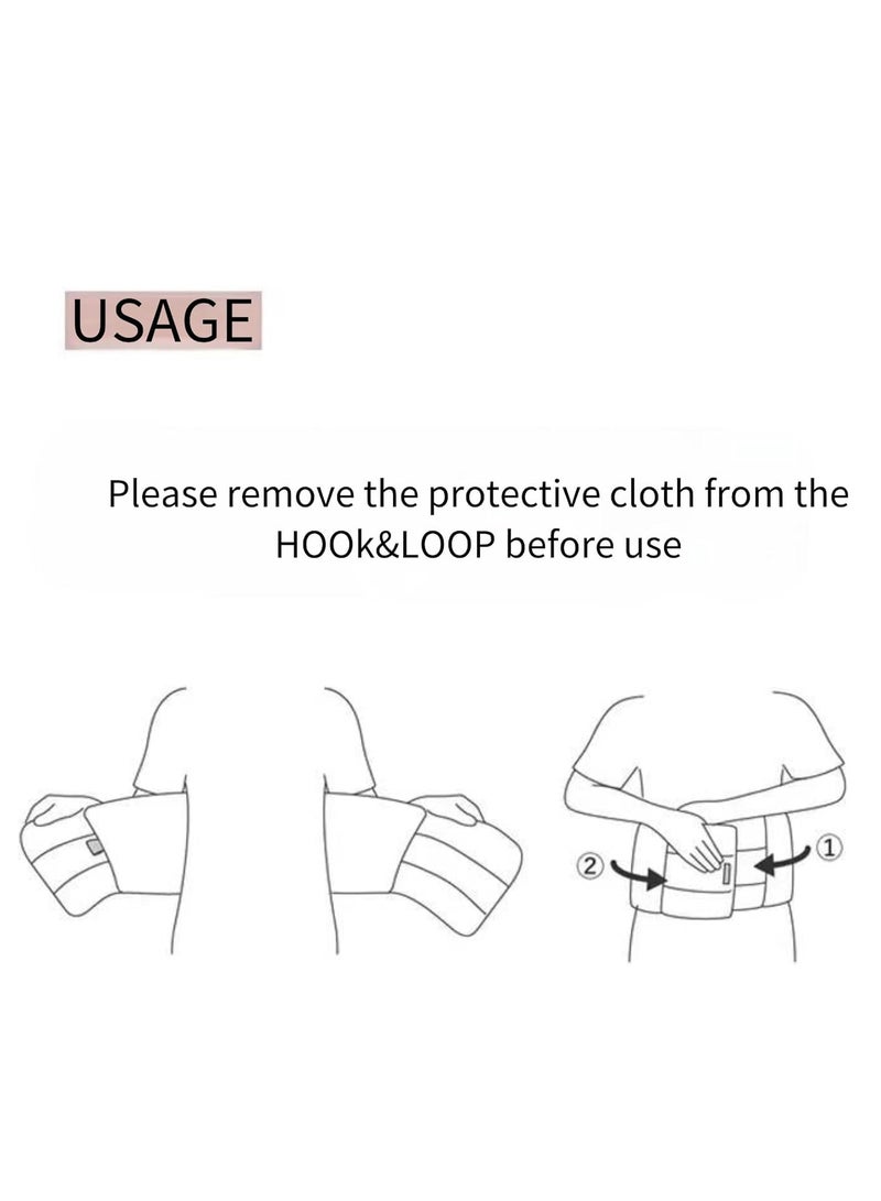 XiuWoo Portable Fully Wrapped Lumbar Support Pillow, Back Support Pillow for Sleeping Lower Back, Sleeping Lumbar Cushion, Back Support Belt  - Image 4