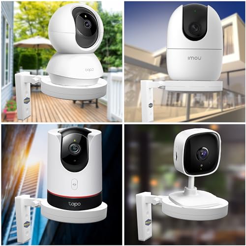 Raise PVC CCTV Camera Wall & Ceiling Mounting Bracket, Strong Adhesive Direct Sticking Drill Free, for Indoor & Outdoor Use (Pack of 1) - Image 2